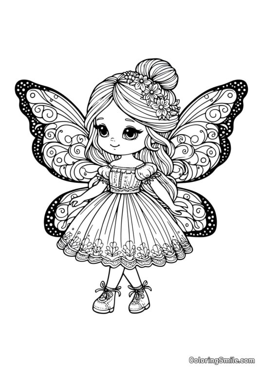 Fe Dukke Fe Dukke - Farvelægningsside