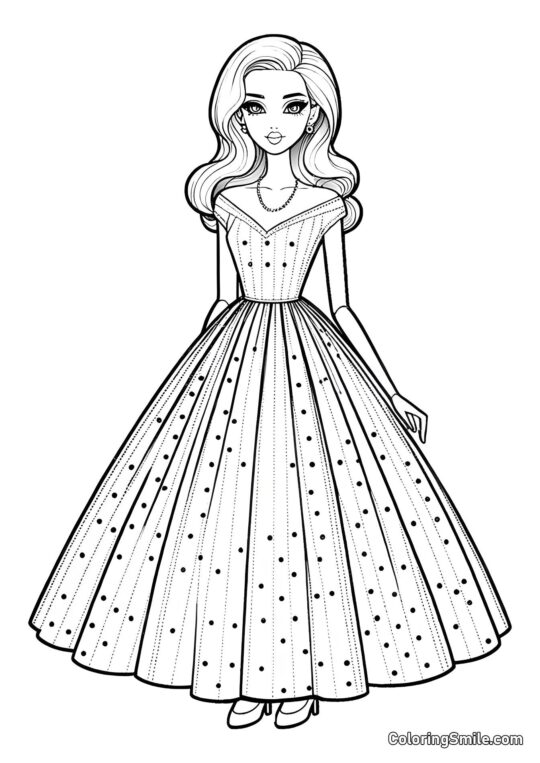 Mode Dukke Mode Dukke - Farvelægningsside