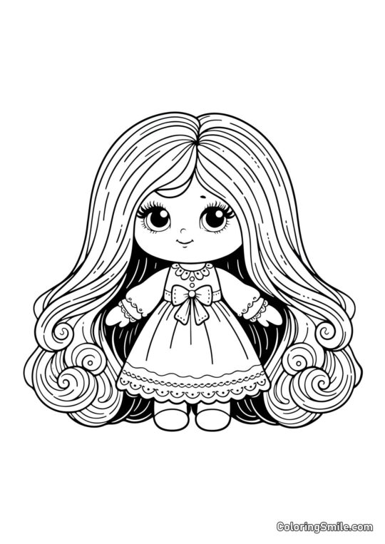 Mode Dukke til Bebier Mode Dukke til Bebier - Farvelægningsside