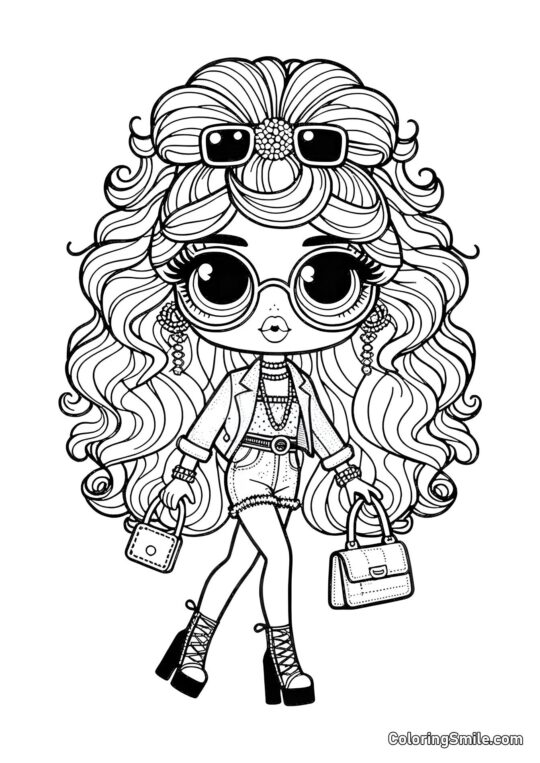 LOL Lærer Dukke LOL Lærer Dukke - Farvelægningsside