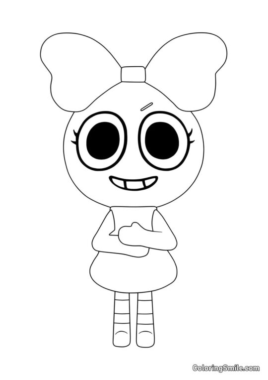 Poppy fra Dendy’s Verden - Farvelægningsside