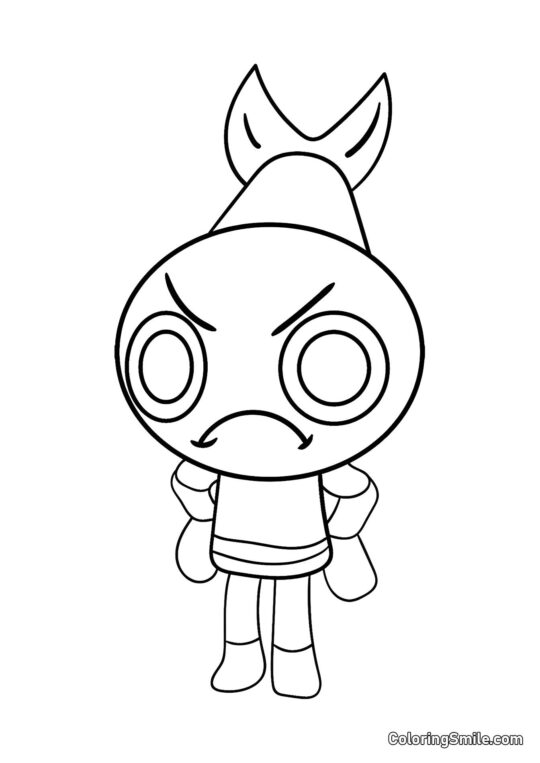 Shrimpo fra Dendy’s Verden - Farvelægningsside