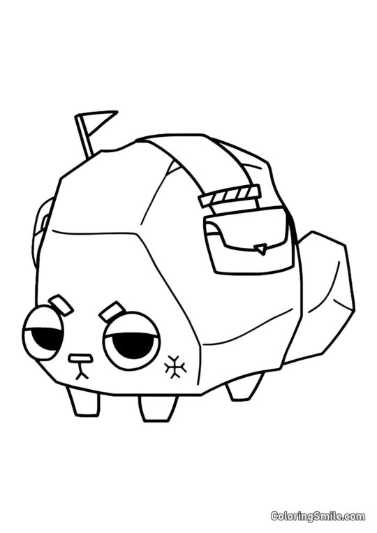 Pebble fra Dendy’s Verden - Farvelægningsside