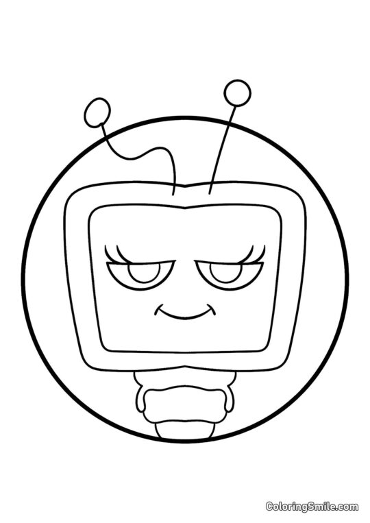 Portræt af Vi fra Dendy’s Verden - Farvelægningsside