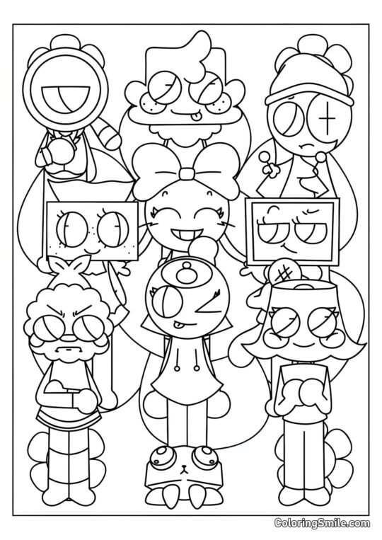 Toonie fra Dendy’s Verden - Farvelægningsside