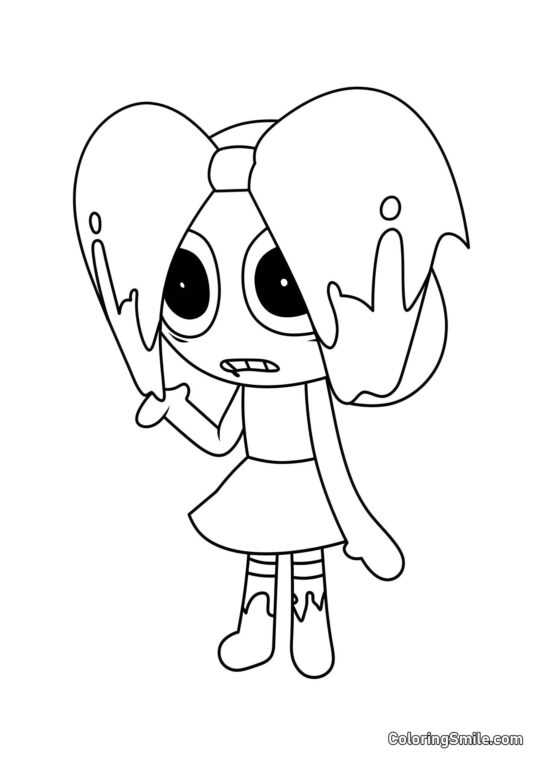 Twisted Poppy - Farvelægningsside