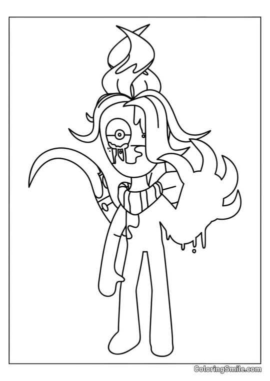 Twisted Sprout fra Dendy’s Verden - Farvelægningsside