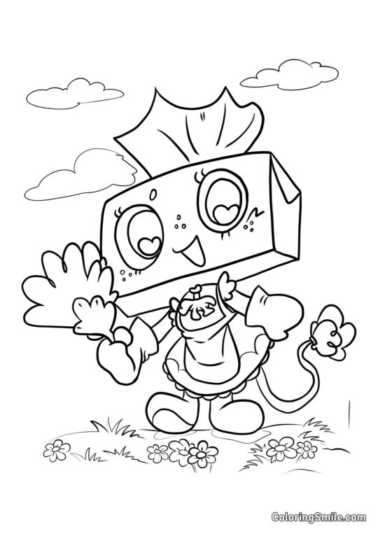 Tisha fra Dendy’s Verden - Farvelægningsside