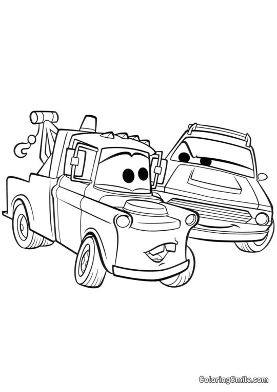 Forsøger at narre Mater - Farvelægningsside