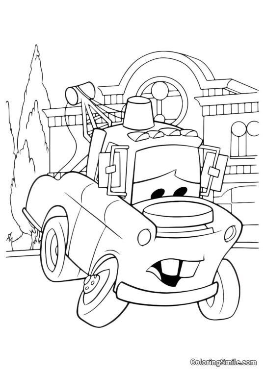 Trist Mater - Farvelægningsside