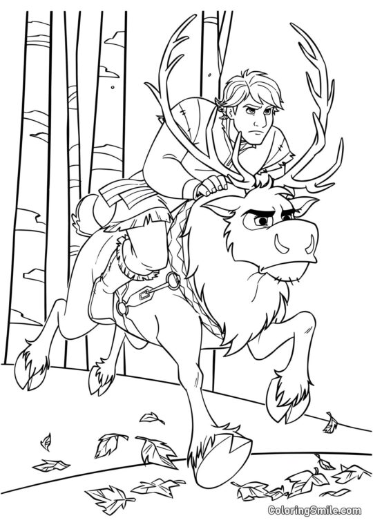 Kristoff rider Sven - Farvelægningsside