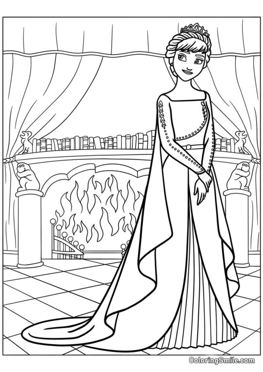 Dronning Anna - Farvelægningsside