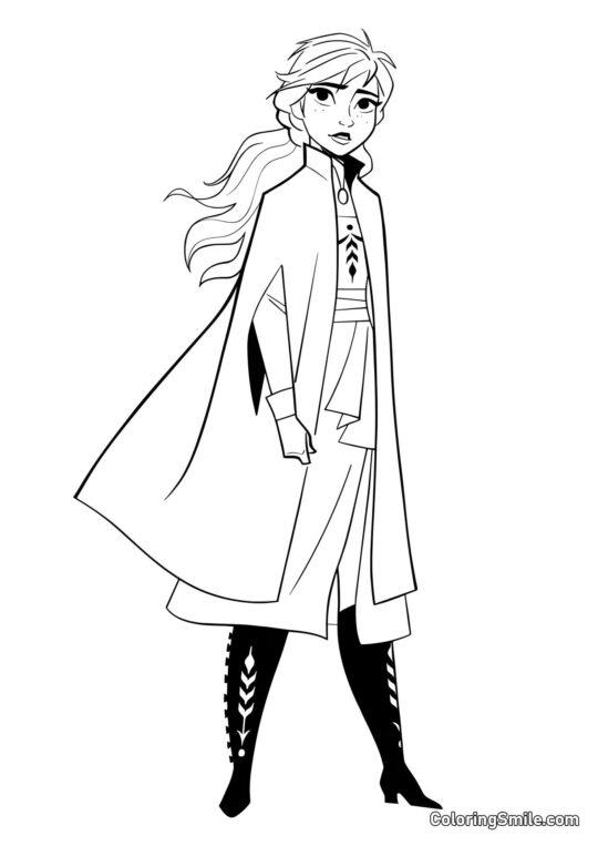 Prinsesse Anna - Farvelægningsside