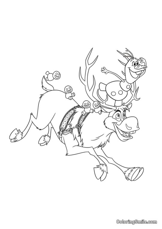 Olaf ridder Sven - Farvelægningsside